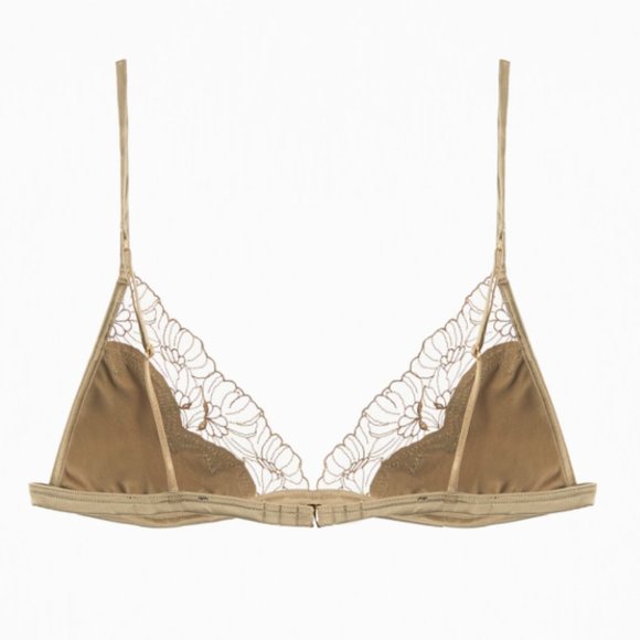 ZARA LINGERIE COLLECTION SATIN EFFECT LACE BRALETTE - Picture 4 of 13